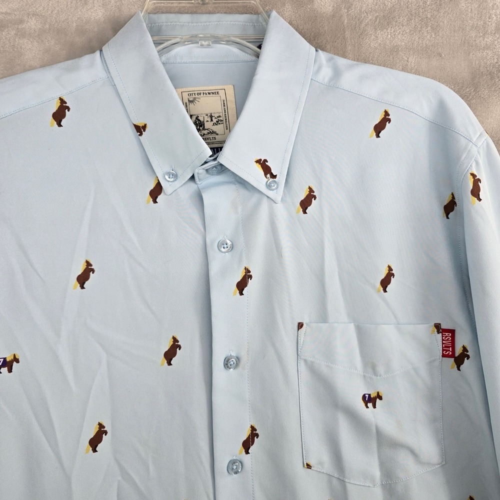 RSVLTS Little Sebastian Parks and Recreation‎ Shirt Men's Small City of Pawnee